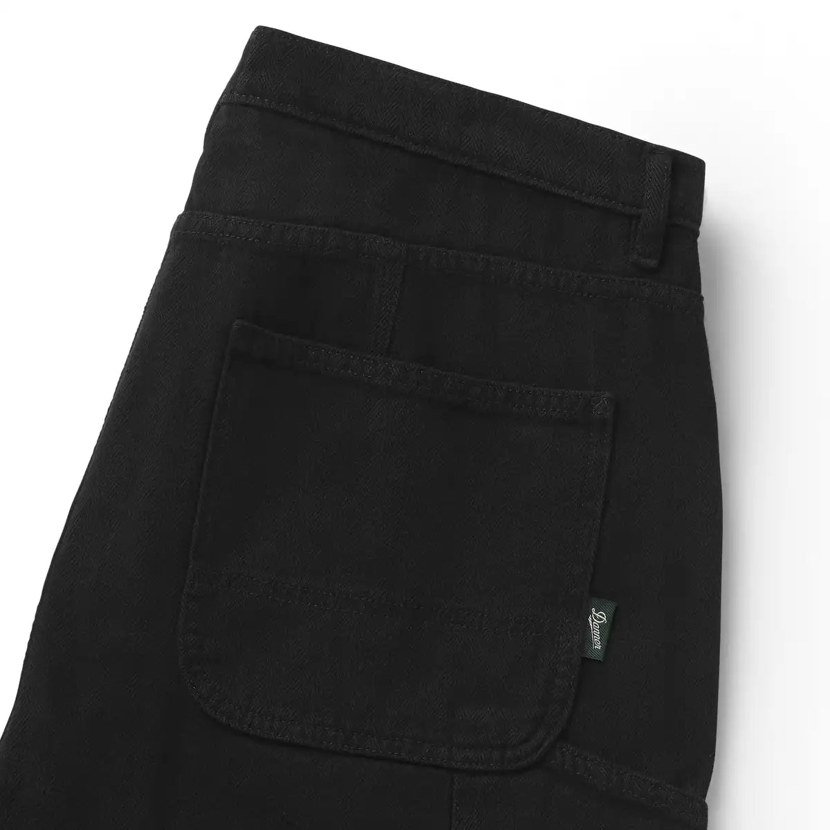 Men's Kenton Double Knee Pants Herringbone Black