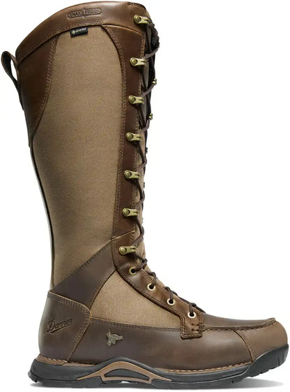 Sharptail Snake Boot Side-Zip 17" Brown
