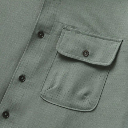 Men's Summer Wool LS Trail Shirt Agave Green