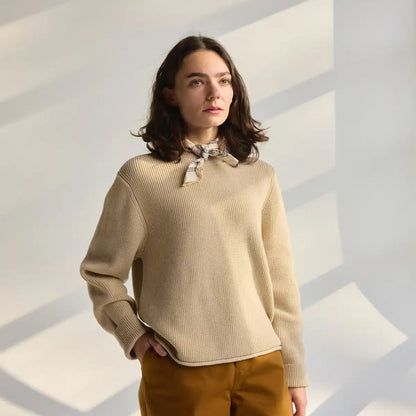 Women's DWR Wool/Cotton Sweater Castle Wall