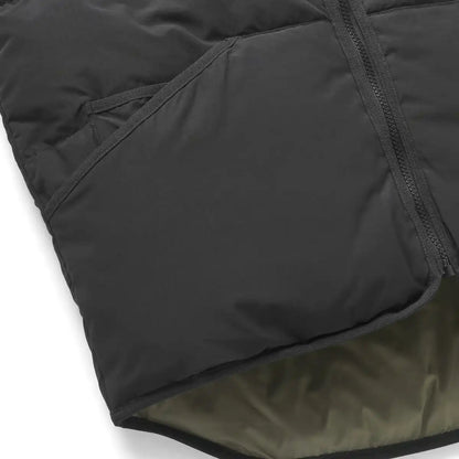 Zigzag Down Vest Black