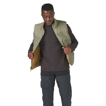 Zigzag Down Vest Dusty Olive