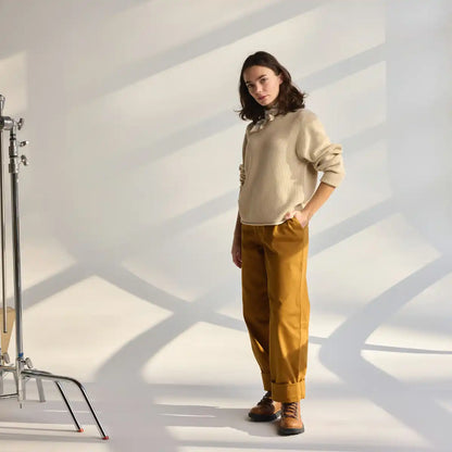Women's DWR Wool/Cotton Sweater Castle Wall