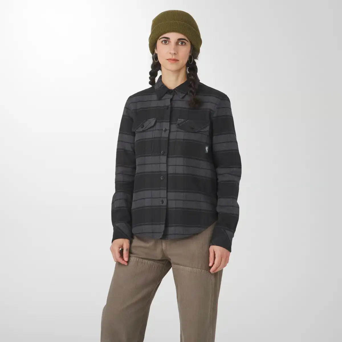 Danner Sauvie Cotton Flannel Black Plaid