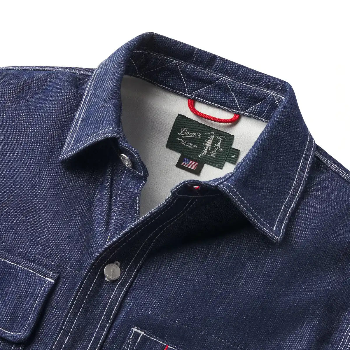 Men's Larch Mt Denim Shirt Dark Wash Indigo