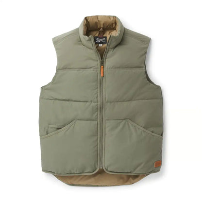 Zigzag Down Vest Dusty Olive