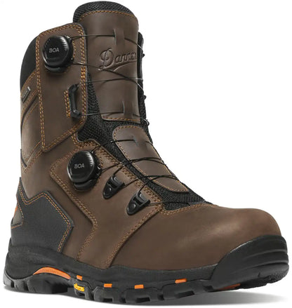 Men's Vicious BOA 8" Brown NMT